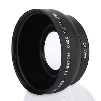 Amazon | 52mm 0.45X広角カメラレンズ ユニバーサル